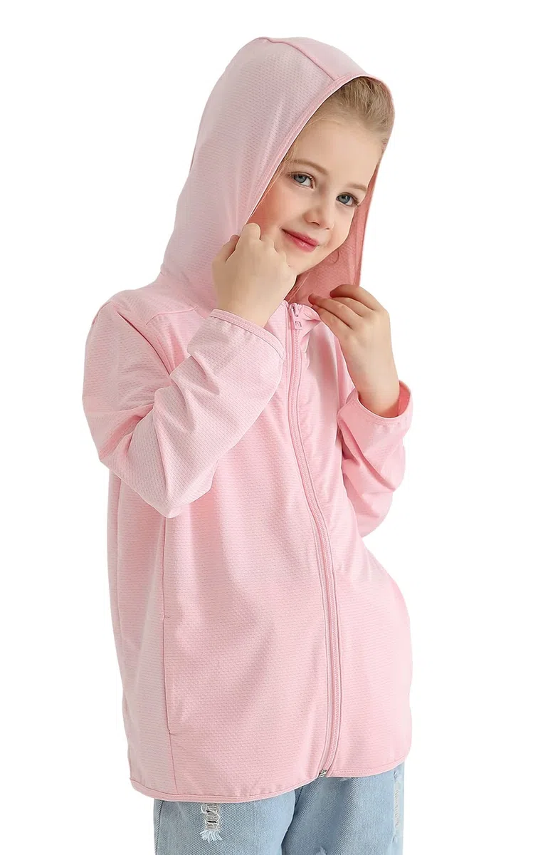 Kinder Athletic Hoodie Dry Fit Sonnenschutz Sweatshirt Daumenlöcher 3–12 Jahre