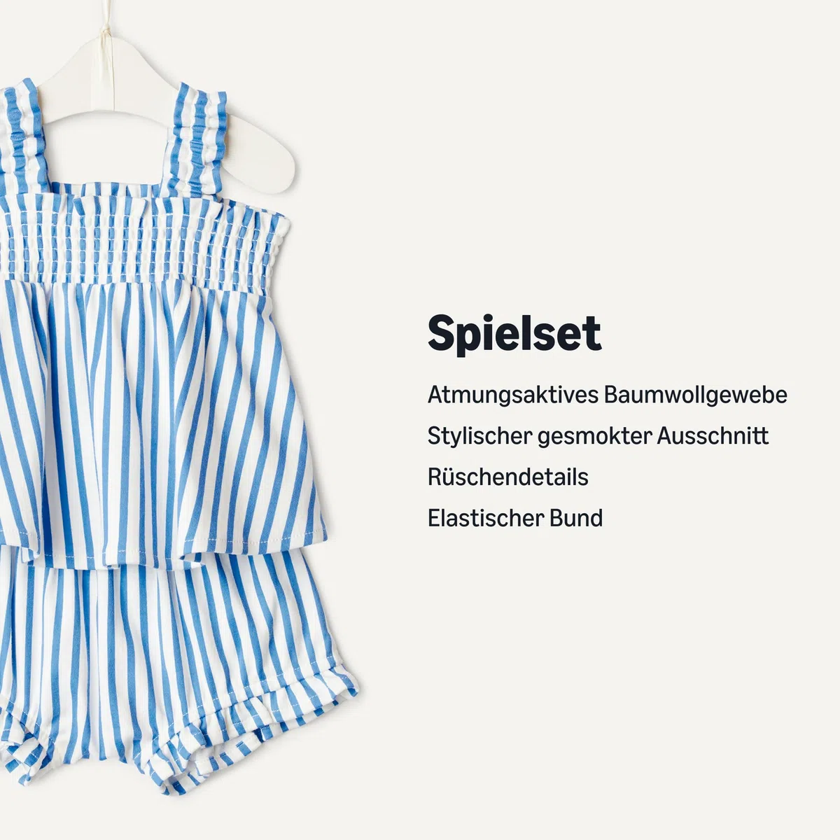 Amazon Essentials x Sofia Grainge Baby - Mädchen Spielset aus baumwollener, ärmelloser Bluse und Shorts