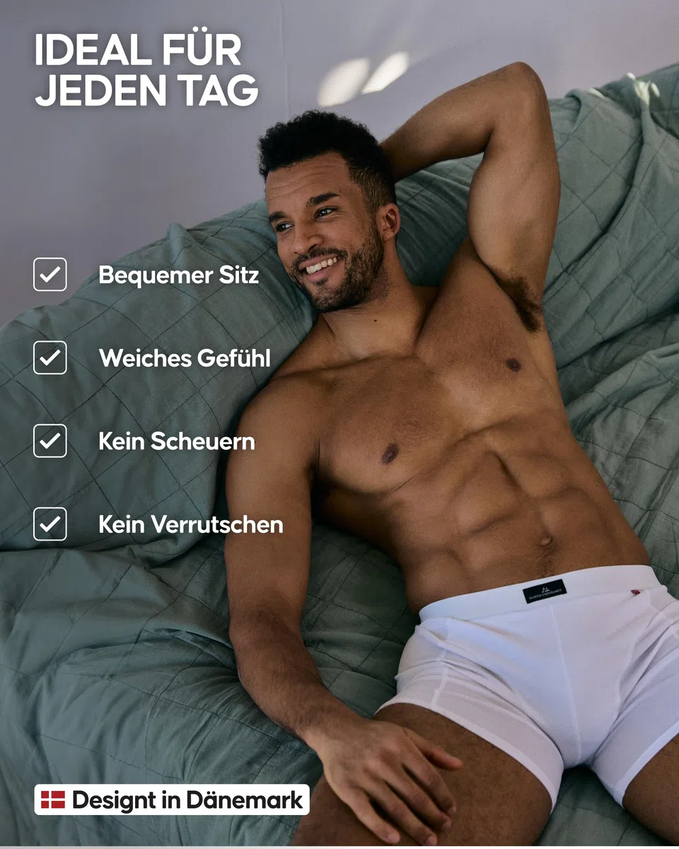 DANISH ENDURANCE 3er & 10er Pack Boxershorts Herren, Weiche Baumwolle Unterhosen Männer, Unterwäsche Herren mit Stretch, Atmungsaktiv, Mit oder ohne Eingriff