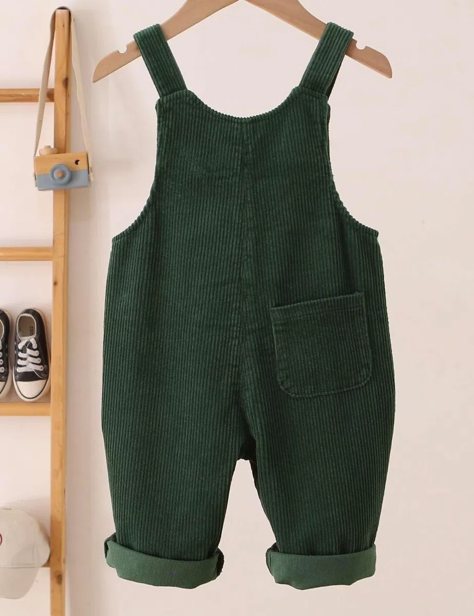Echinodon Cord-Latzhose Baby Kleinkind Jungen Mädchen Hose