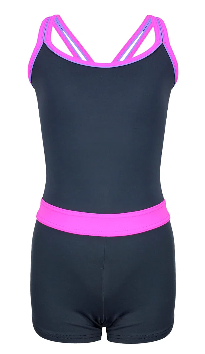 Aquarti Mädchen Badeanzug – Sport Badeanzug Mädchen mit Bein und Racerback, Chlorresistent
