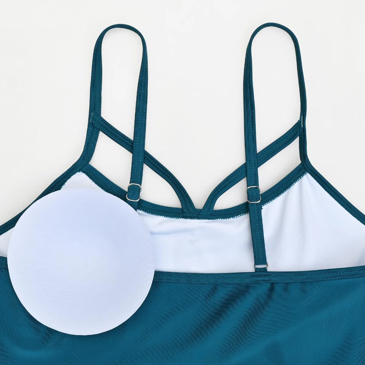GINKANA Umstands-Bikini, zweiteiliger Badeanzug, Rüschen, hohe Taille, Umstands-Badeanzug, Sommer, Schwangerschafts-Bademode