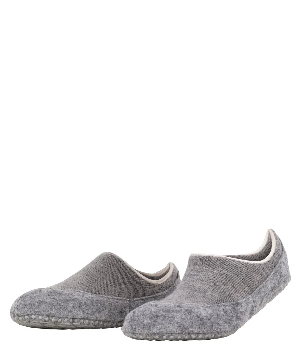 FALKE Damen Cosyshoe Invisible Stoppersocken atmungsaktive klimaregulierende geruchshemmende Wolle rutschhemmende Noppen auf der Filzsohle Füßlinge komfortabel warm Plüsch bequem 1 Paar