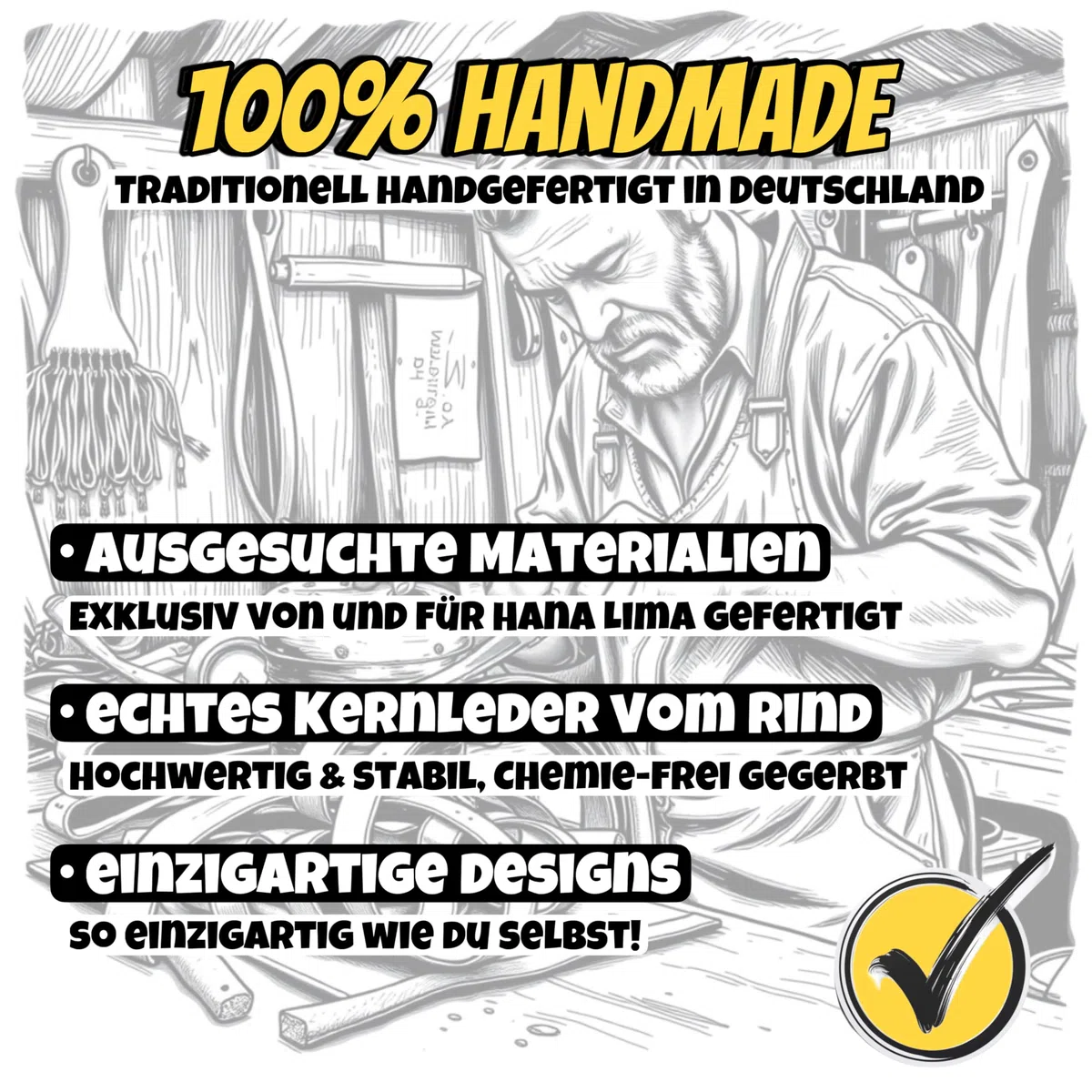 HANA LIMA Surferkette Lederkette Halskette Herren Damen Herrenkette Damenkette