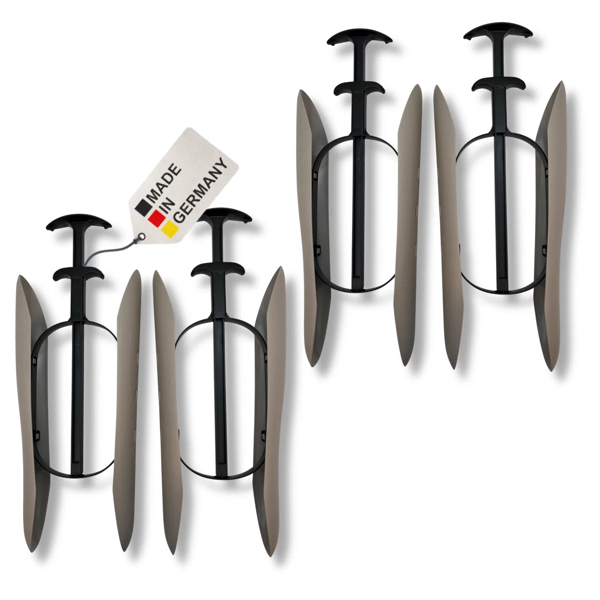 DELFA Stiefelformer 2 Paar - mit innovativem Sensomatic Federelement - Stiefelspanner - Länge 35 cm - Schaftformer