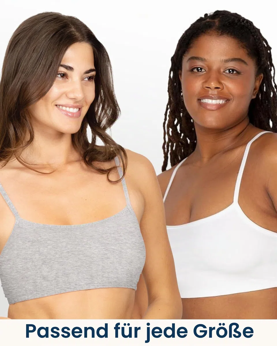 Fruit of The Loom Damen Spaghetti Strap Cotton Sports Bra, 3-Pack Spaghetti Strap Cotton Sports Bra (3er Pack)