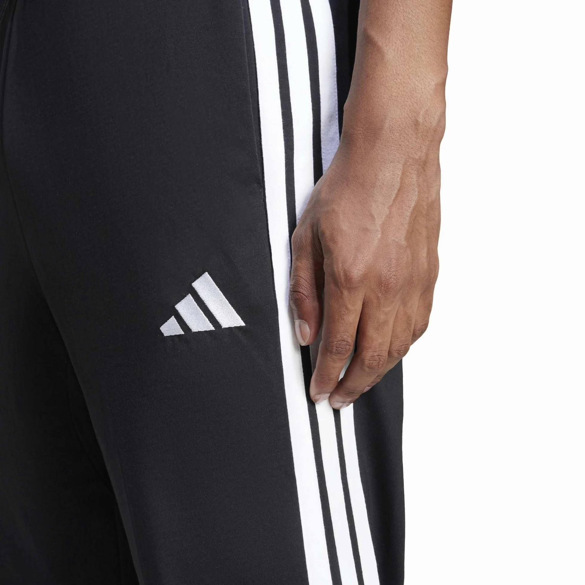 Adidas Herren Essential Three Stripes Single Jersey Pant