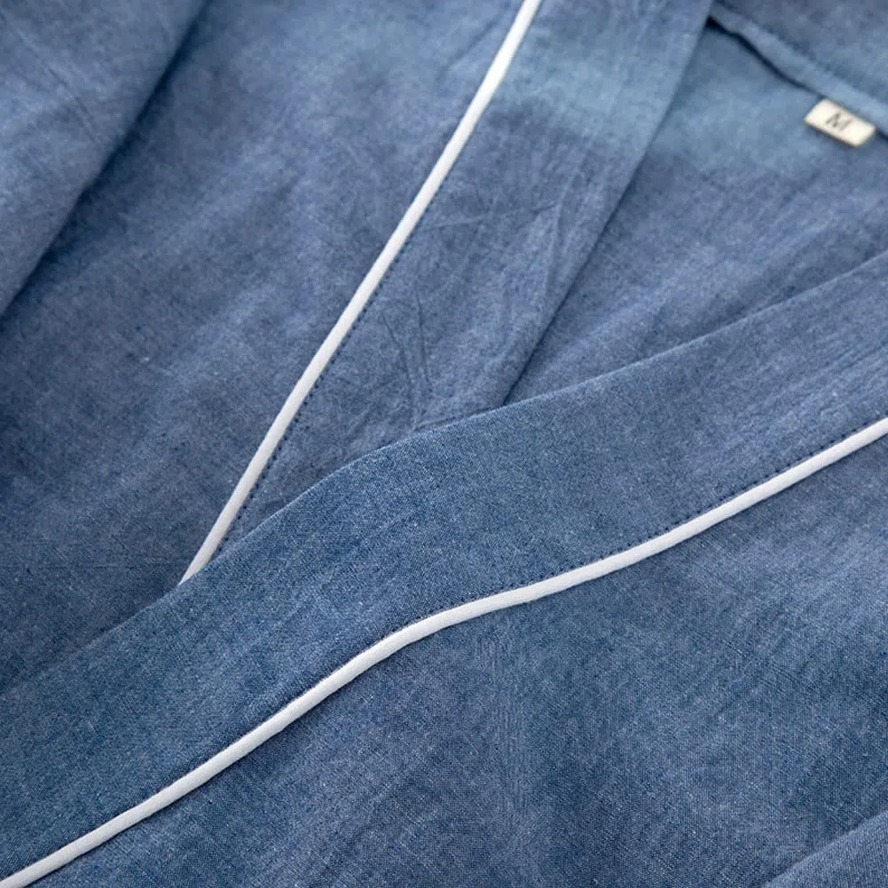 Japanischer Kimono-Herren-Pyjama in Übergröße, kurzärmliges Oberteil und Hose, Nachtwäsche, Pyjamas-Set