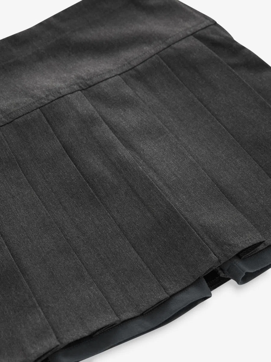 NEXT Mädchen Faltenrock mit Shorts, 2er-Pack