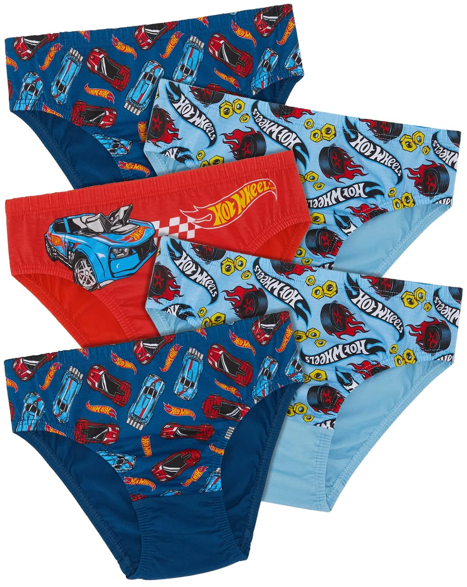 Hot Wheels 5er-Pack Cars-Slips aus 100% Baumwolle