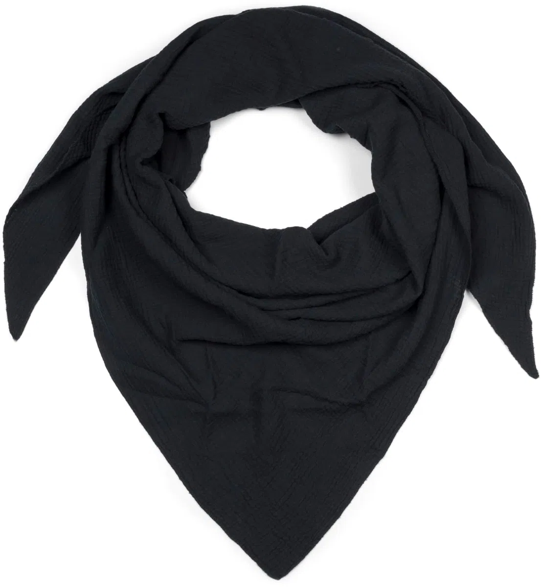 styleBREAKER Damen Musselin Dreieckstuch aus 100% Baumwolle | Weiches und leichtes Halstuch für Damen Unifarben | Stylisches Tuch für jede Jahreszeit - Made in Italy, 196 x 84 cm