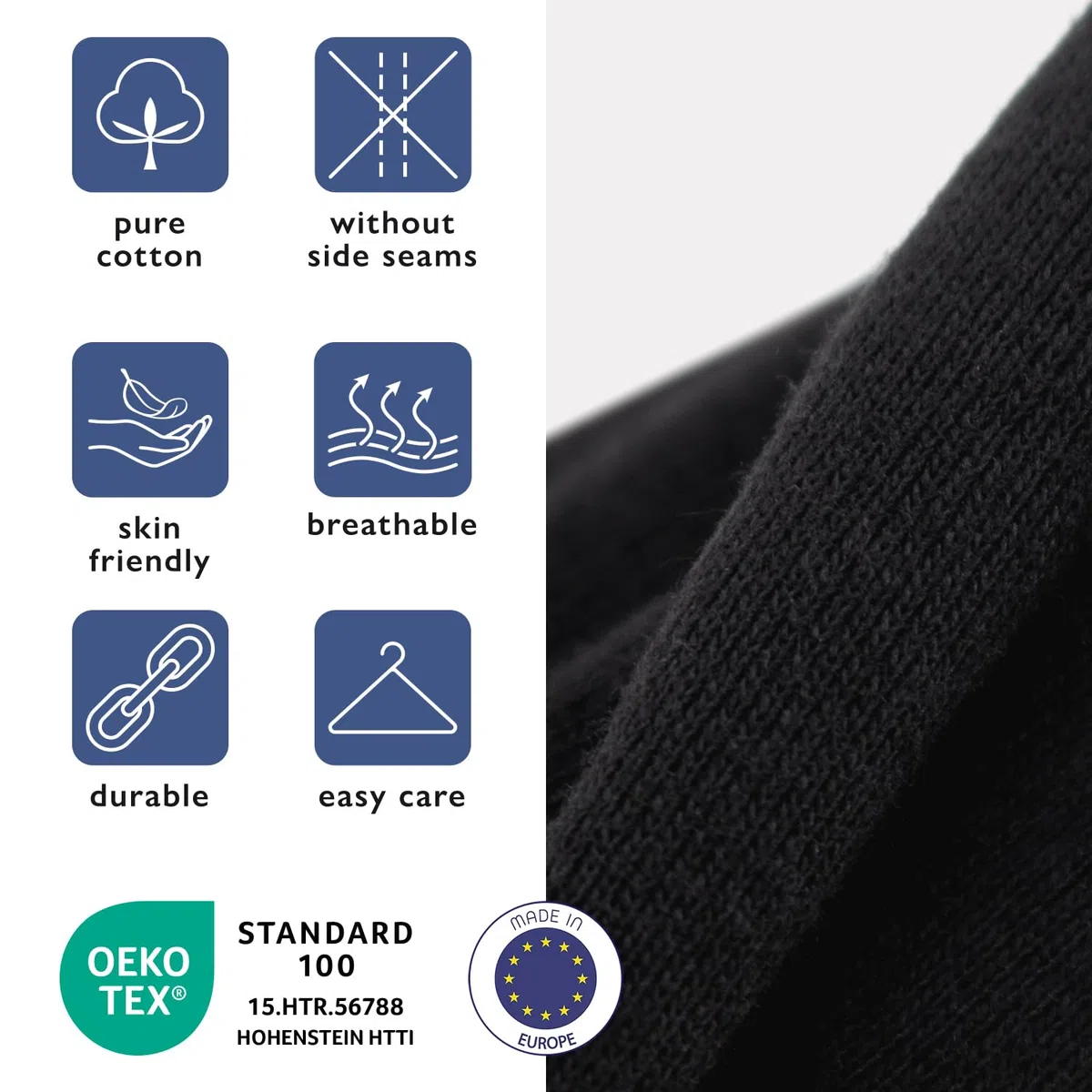 MT 6er Pack Herren Baumwoll Unterhemden Schwarz Weiß Classic Mix - Feinripp oder Doppelripp