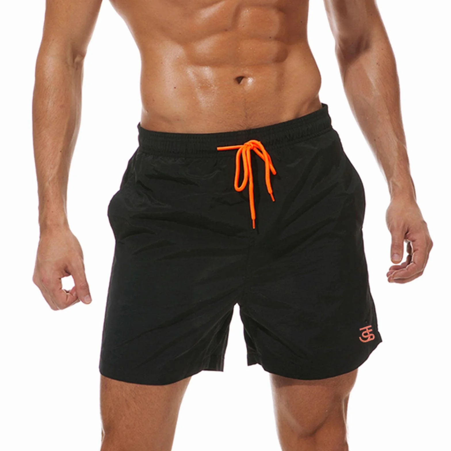 JustSun Badehose Herren Schnelltrocknend Boardshorts mit Mesh-Futter und Verstellbarem Tunnelzug