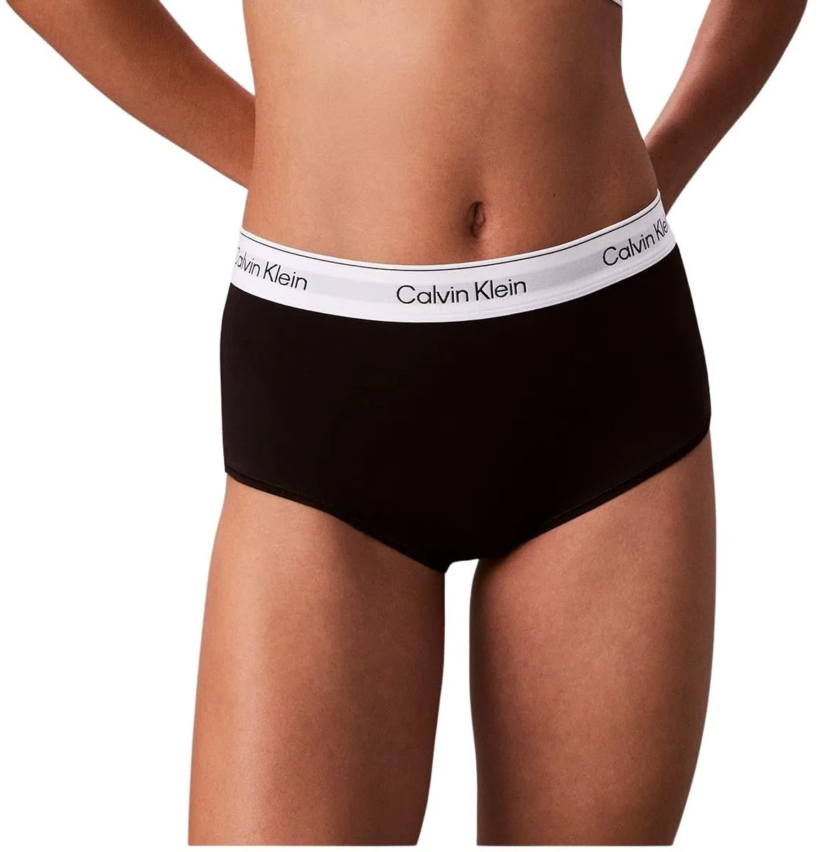 Calvin Klein Damen Hipster Boyshort mit Logobund