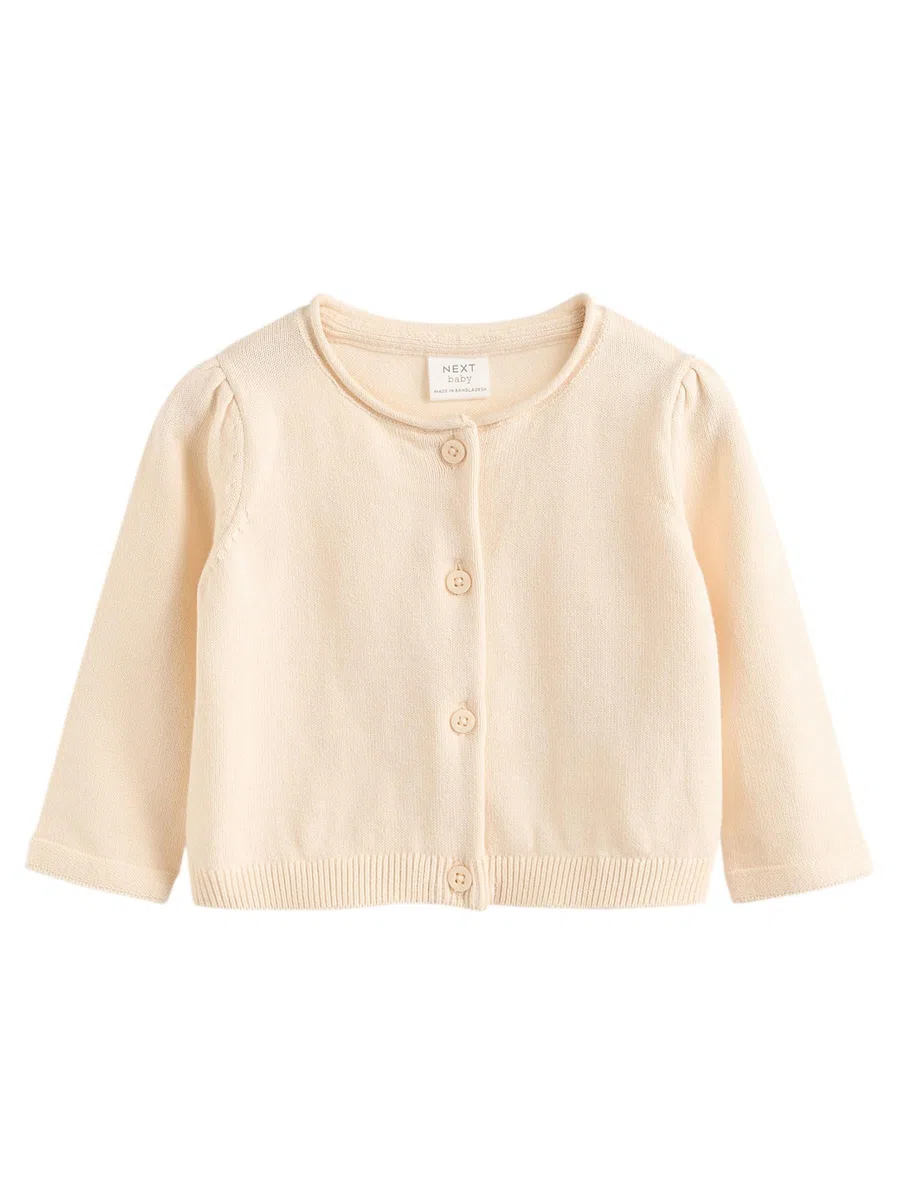 NEXT Baby Mädchen Strickjacken aus 100% Baumwolle, 2er-Pack