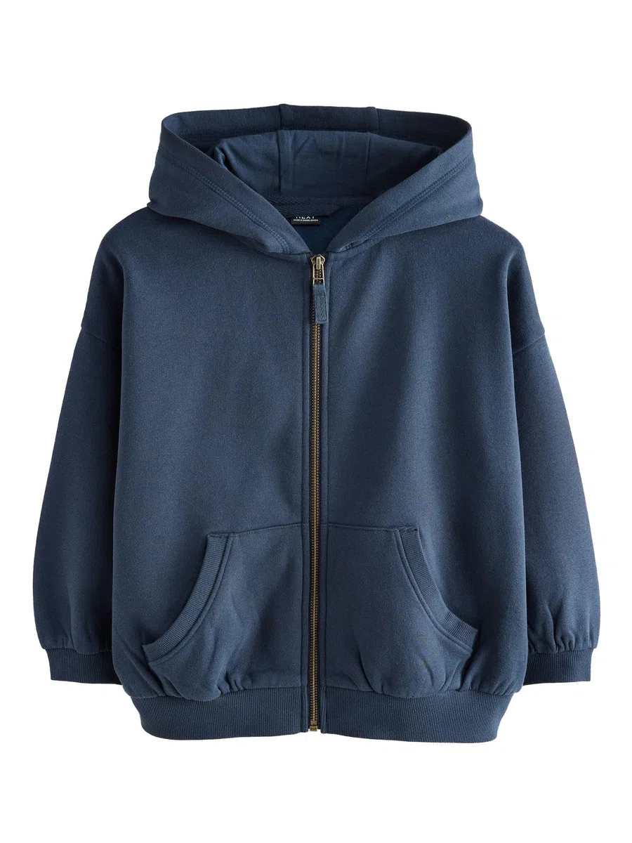 NEXT Mädchen Sportliche Kapuzenjacke mit hohem Baumwollanteil