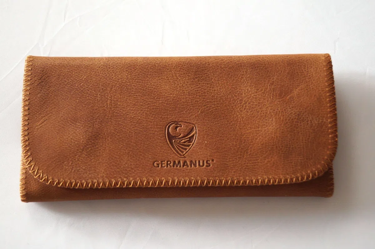GERMANUS Albrunus - Made in EU - Leder Tabaktasche Tabakbeutel Drehertasche Drehtasche Tabaketui
