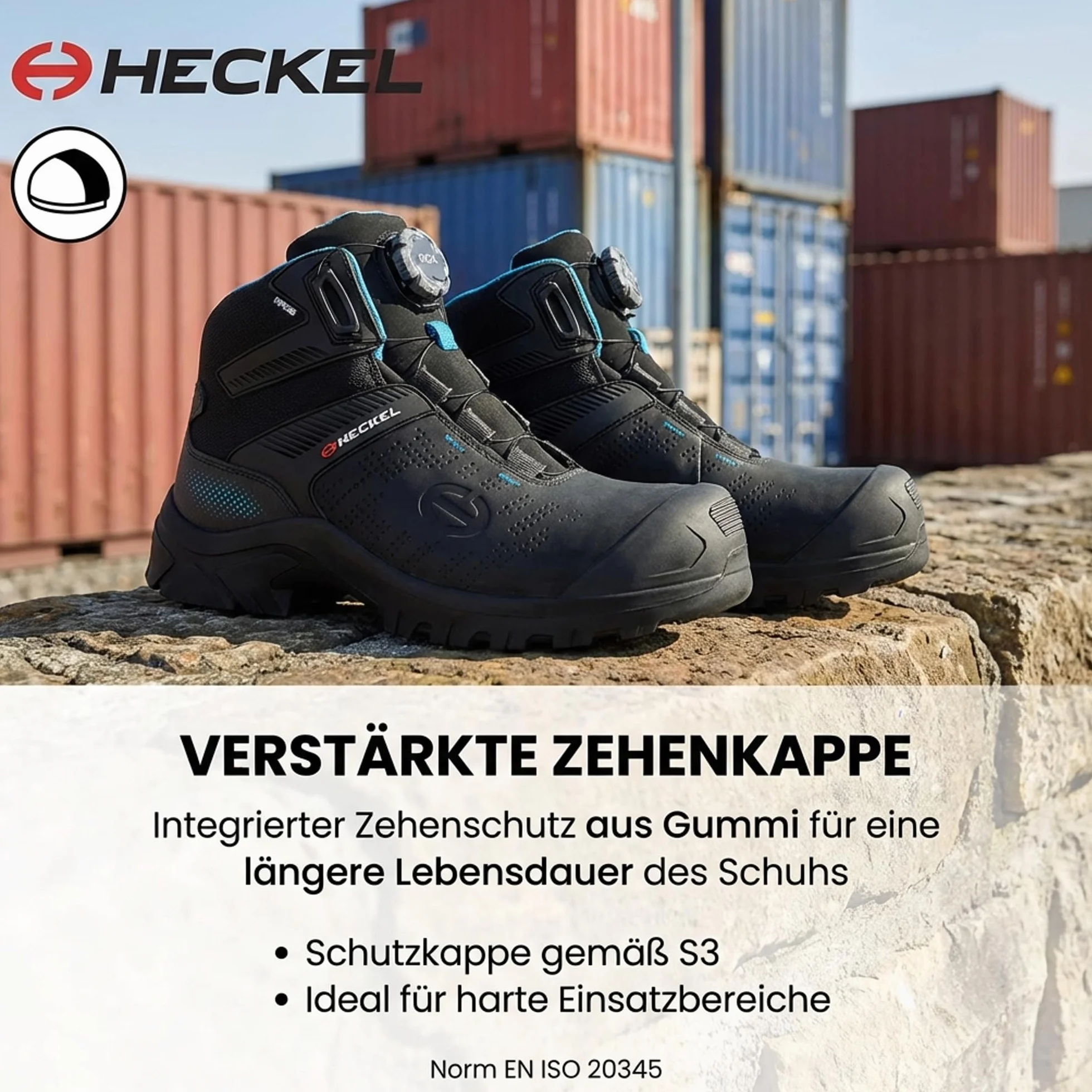 Heckel MACCROSSROAD 3.0 S3 Sicherheitsstiefel - Sicherheitsschuhe mit BOA Verschluss - wasserabweisend