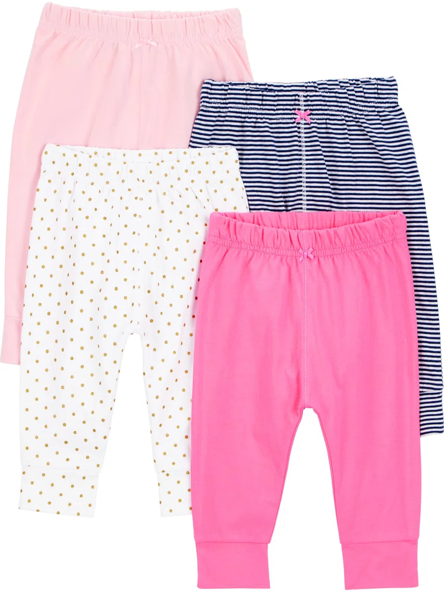 Simple Joys by Carter's Baby Mädchen Hosen (4er Pack)