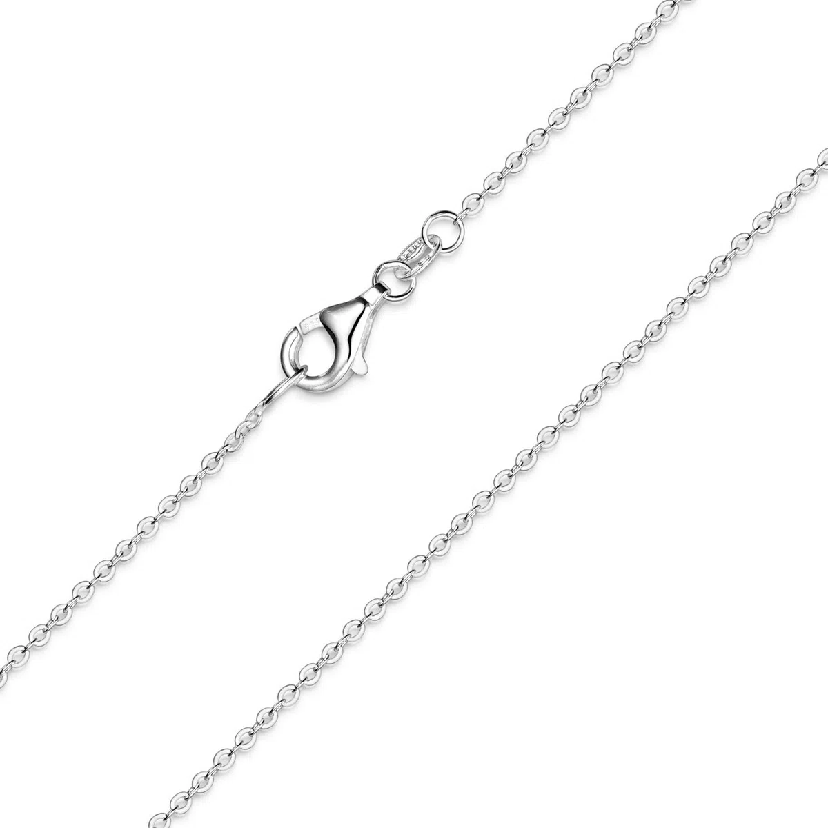 MATERIA by Matthias Wagner Feine Ankerkette 925 Sterling Silber - 1,2mm Halskette in 7 Längen