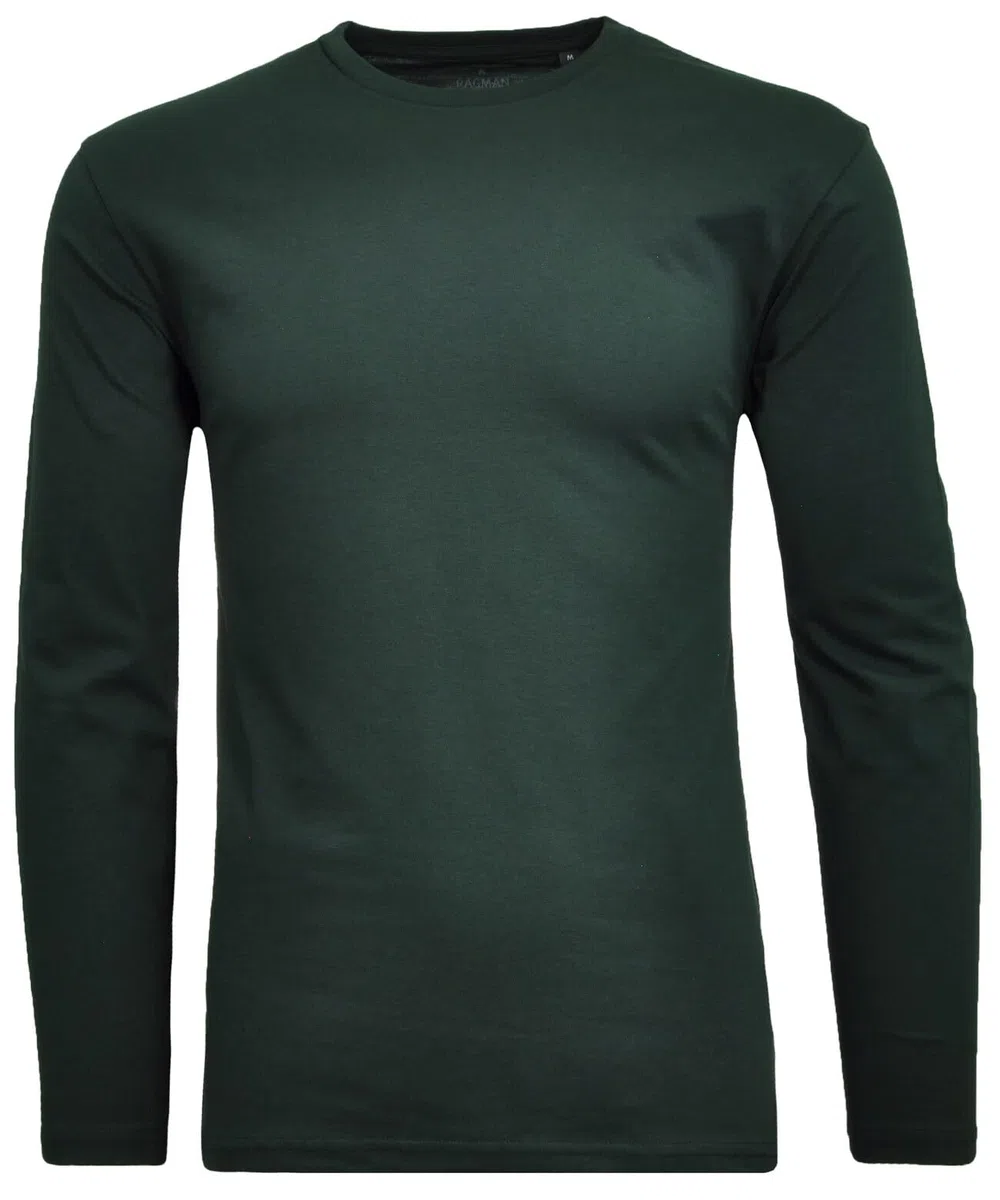 RAGMAN Herren Langarm-Shirt Rundhals