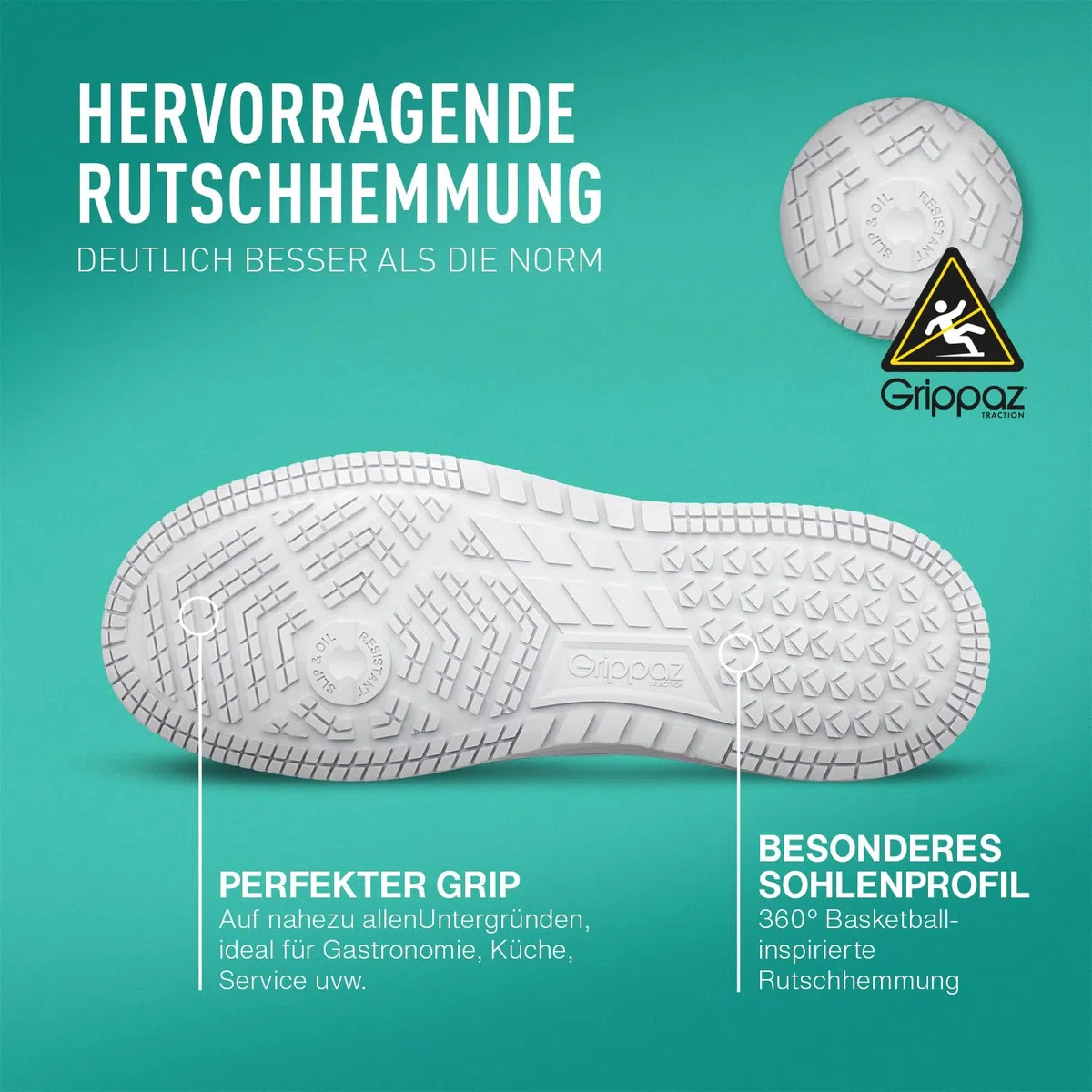 PUMA Safety STELLAR Rutschhemmende Berufsschuhe – rutschfeste O2 Arbeitsschuhe, metallfrei, wasserabweisend – ideal als Kochschuhe & Arbeits- Sneaker - Schwarz