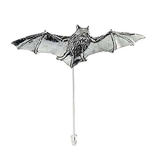 Krawattennadel mit Fledermaus-Motiv aus feinem englischen Zinn, A34