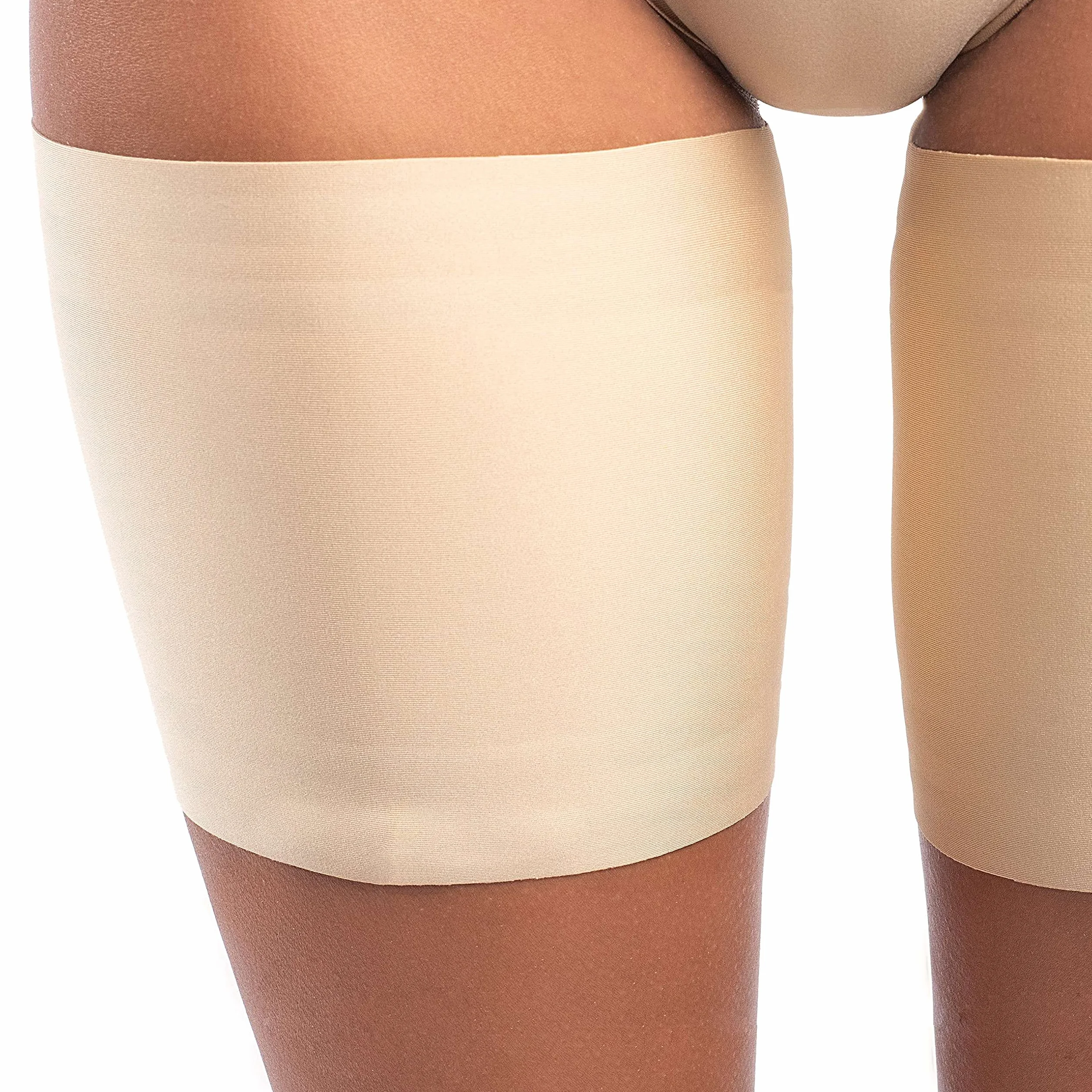 looksy Elastische Oberschenkelbänder Unisex Anti-Scheuern dehnbar verhindern Oberschenkel Reiben Satin gefüttert Protektor Anti-Rutsch-Silikon