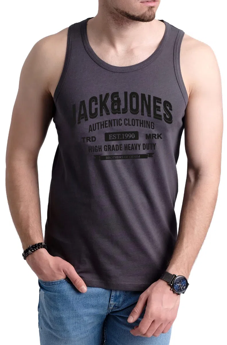 JACK & JONES Herren Tank-Tops Vielfältige Prints | Schmale Passform und atmungsaktive Baumwolle