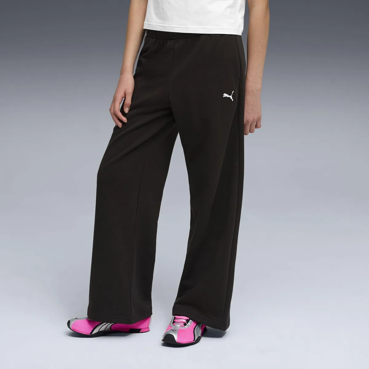PUMA Mädchen Essentials Hose mit weitem Bein