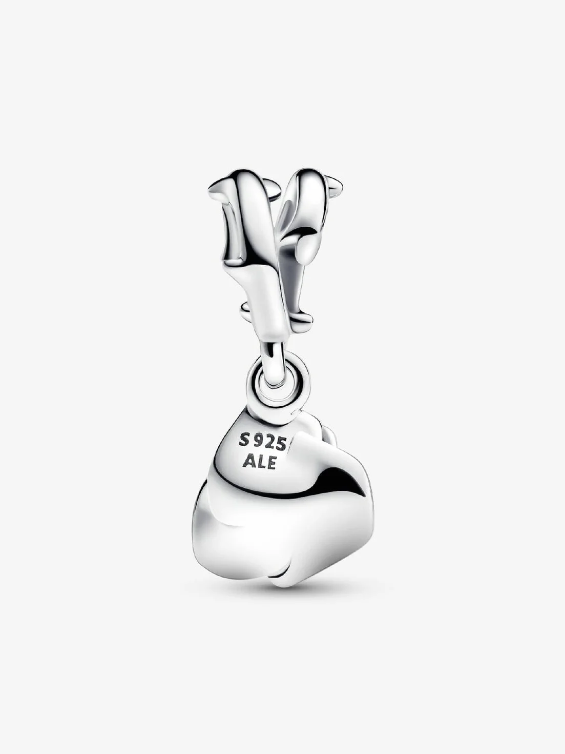 Pandora Moments Doppelanhänger Rosenherz, Sterlingsilber