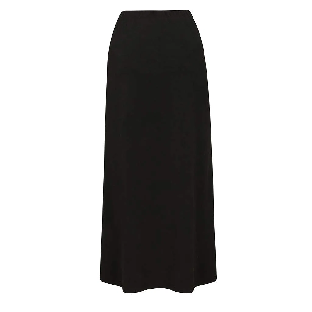 Allence Schwangerschaftsrock Hohe Taille Lange Rock Damen Umstandsrock Casual Einfarbig Sommerrock mit extra Bauch-Panel A-Linie Bleistiftrock Umstandsmode