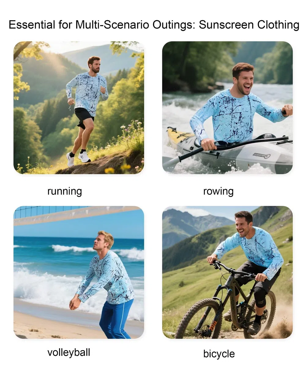 UPF 50+ UV Shirt Herren Langarm Kapuze - Sonnenschutz Hoodie Schnelltrocknend, Rashguard Herren Wasser Sport, Atmungsaktives Laufshirt Schwimmshirt Angeln Wandern Surfen