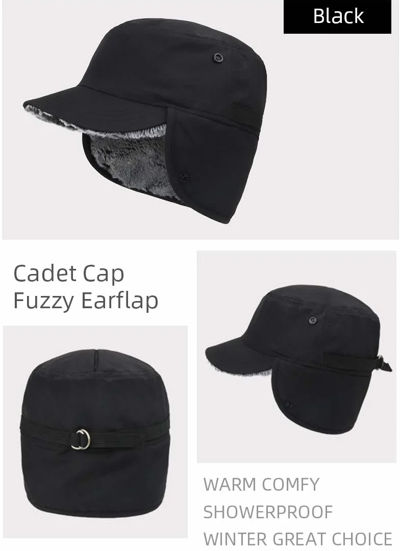 Gisdanchz Winter Cap Warme Mütze mit Ohrenklappen - 100% Nylon & Kunstpelz