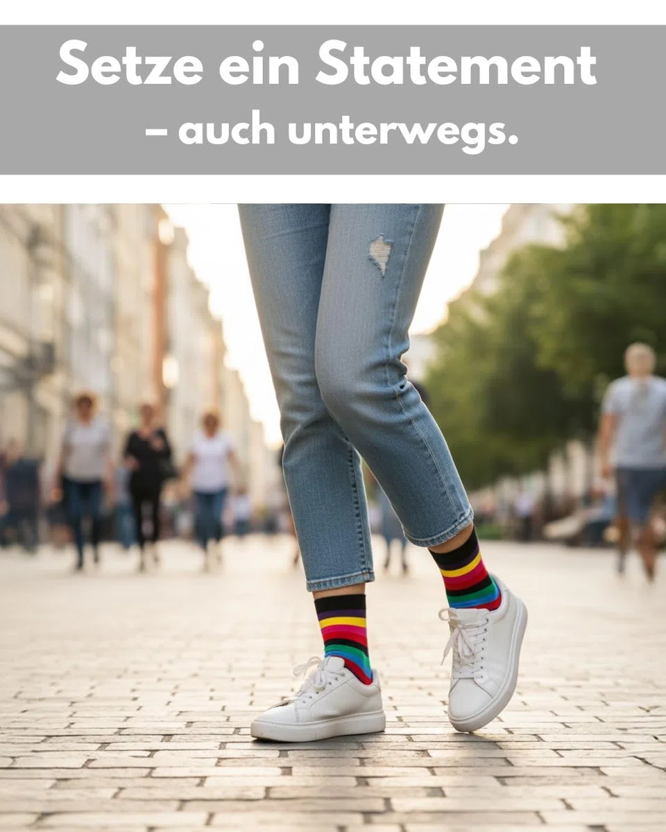 Damen Socken Ringel Bunt Geringelt Baumwolle mit Komfortbund ohne Naht (6 oder 12 Paar)