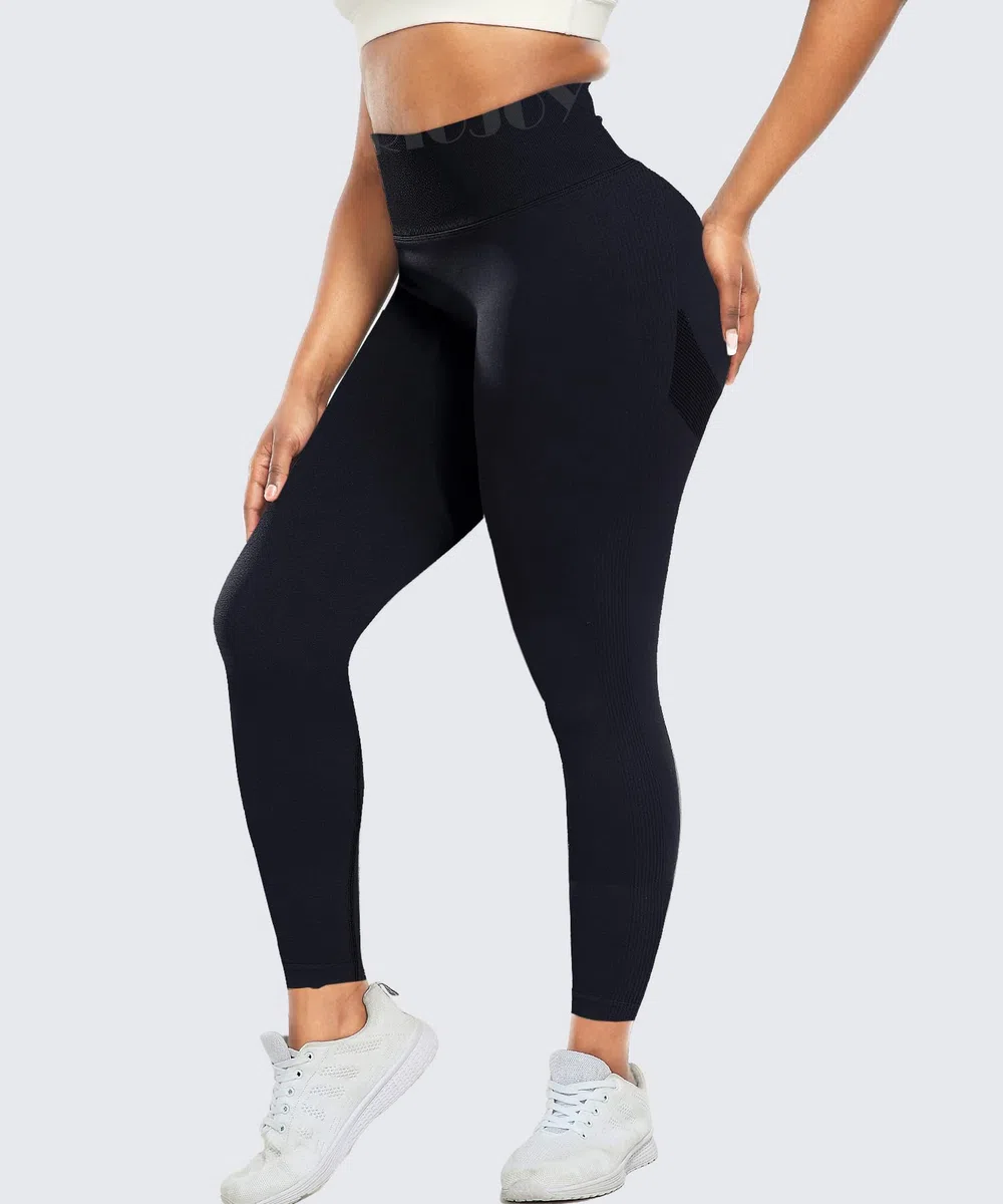 RIOJOY Scrunch Butt Leggings Damen Hoch Taille Blickdicht Sportleggings Po Push Up Yoga Leggins