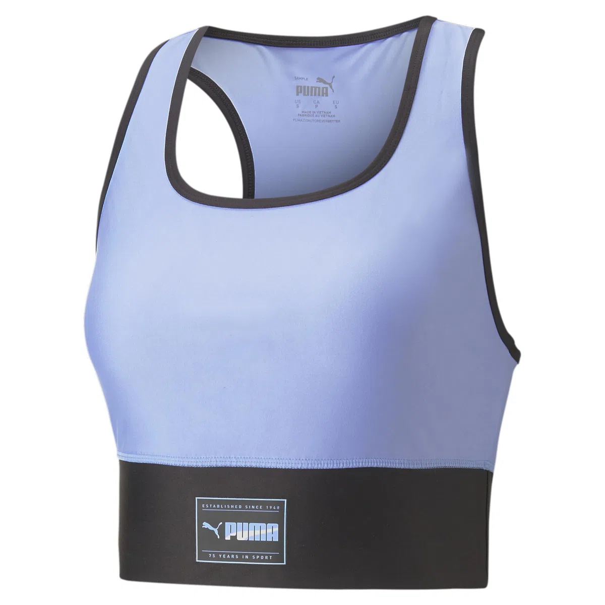 PUMA Damen Fit Skimmer Trainingstop SElektro Purple Black