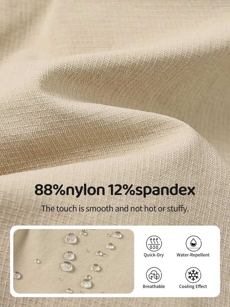 Volunboy Jungen Cargo Shorts Schnell Trocknend, Leichte Pull-On Kurzhose mit Taschen & Elastischem Bund