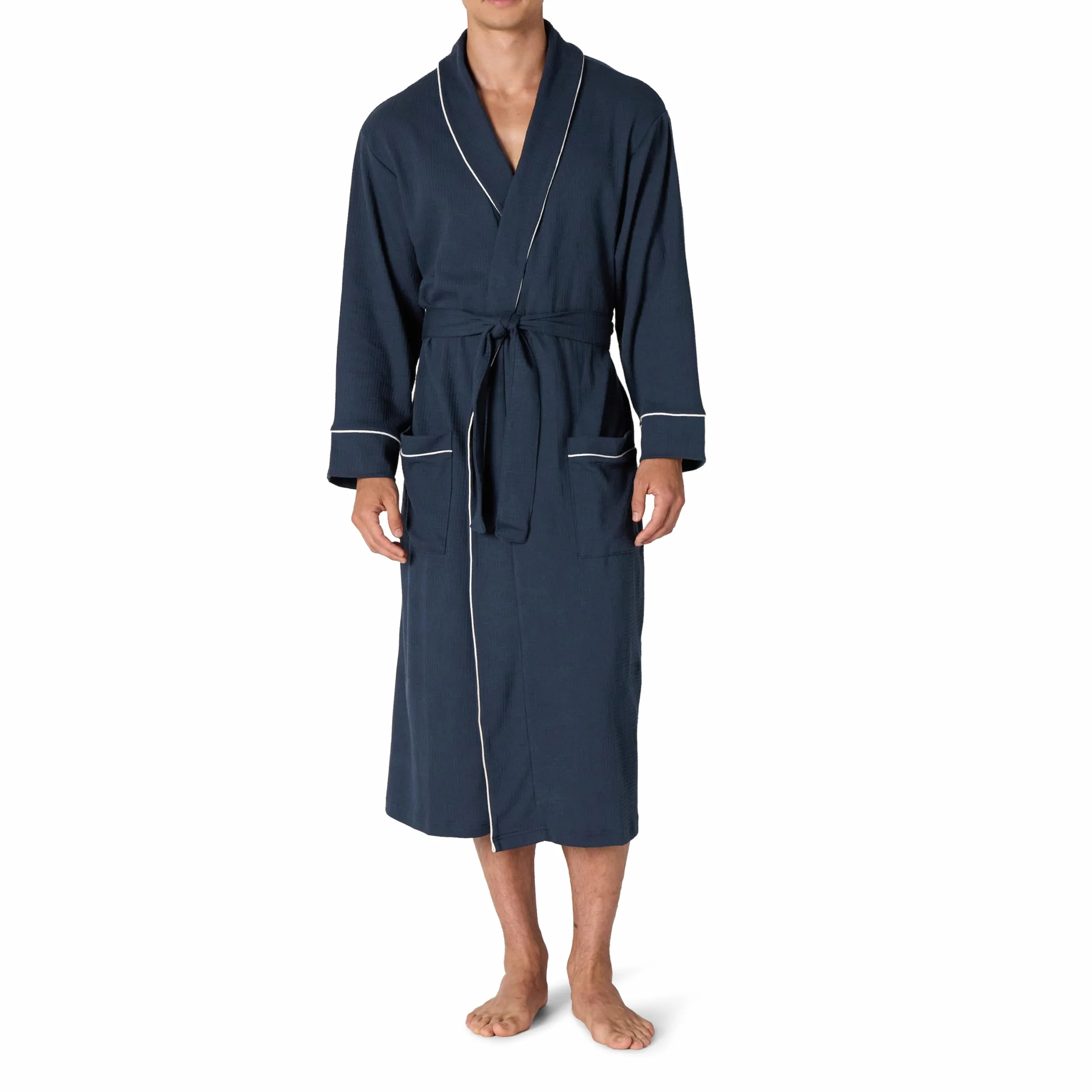 Amazon Essentials Herren Leichter Waffel-Bademantel (Erhältlich In Den Größen Schwer Und Groß)