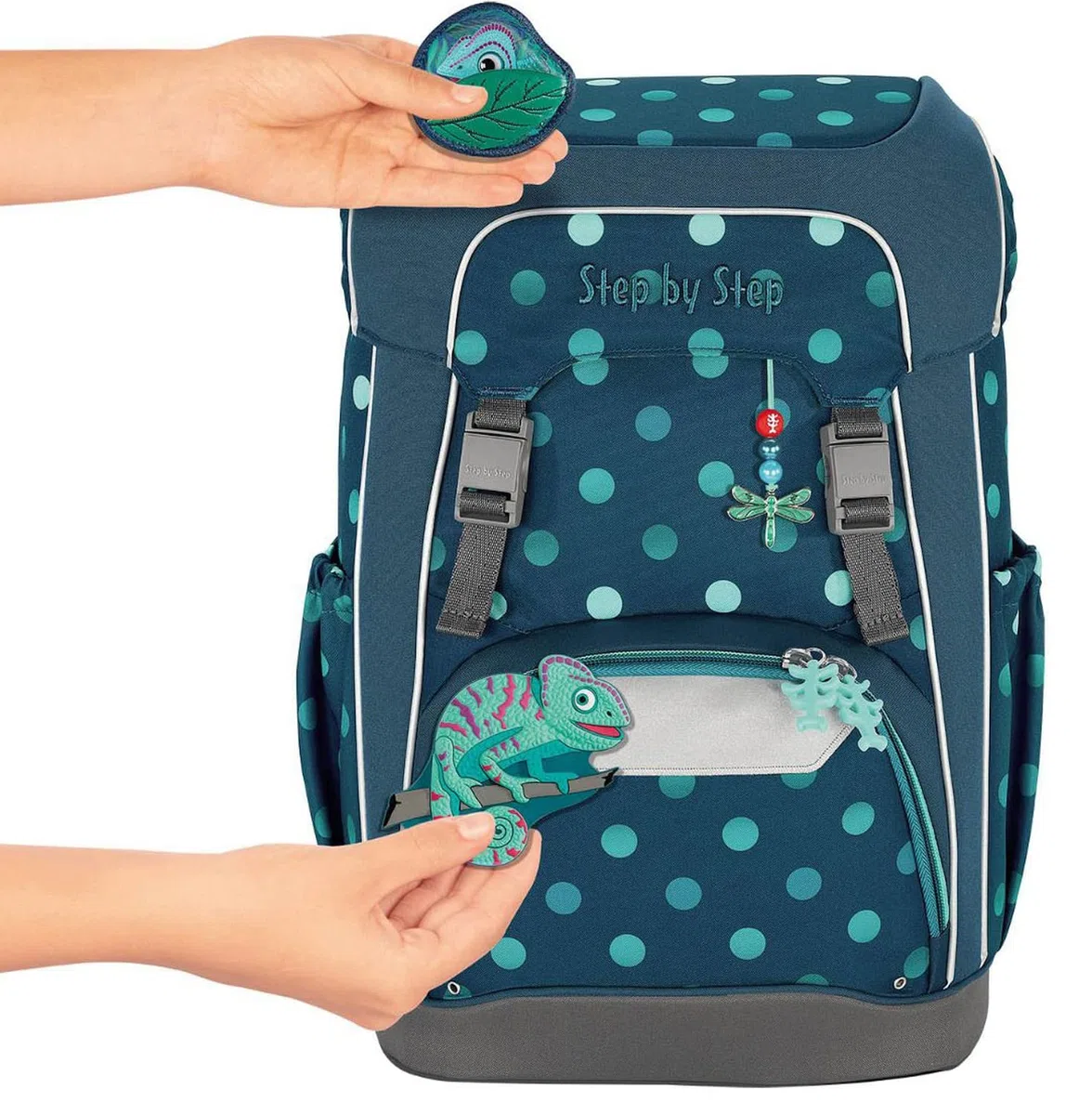 Step by Step Giant Schulranzen-Set 5-teilig Tropical Chameleon