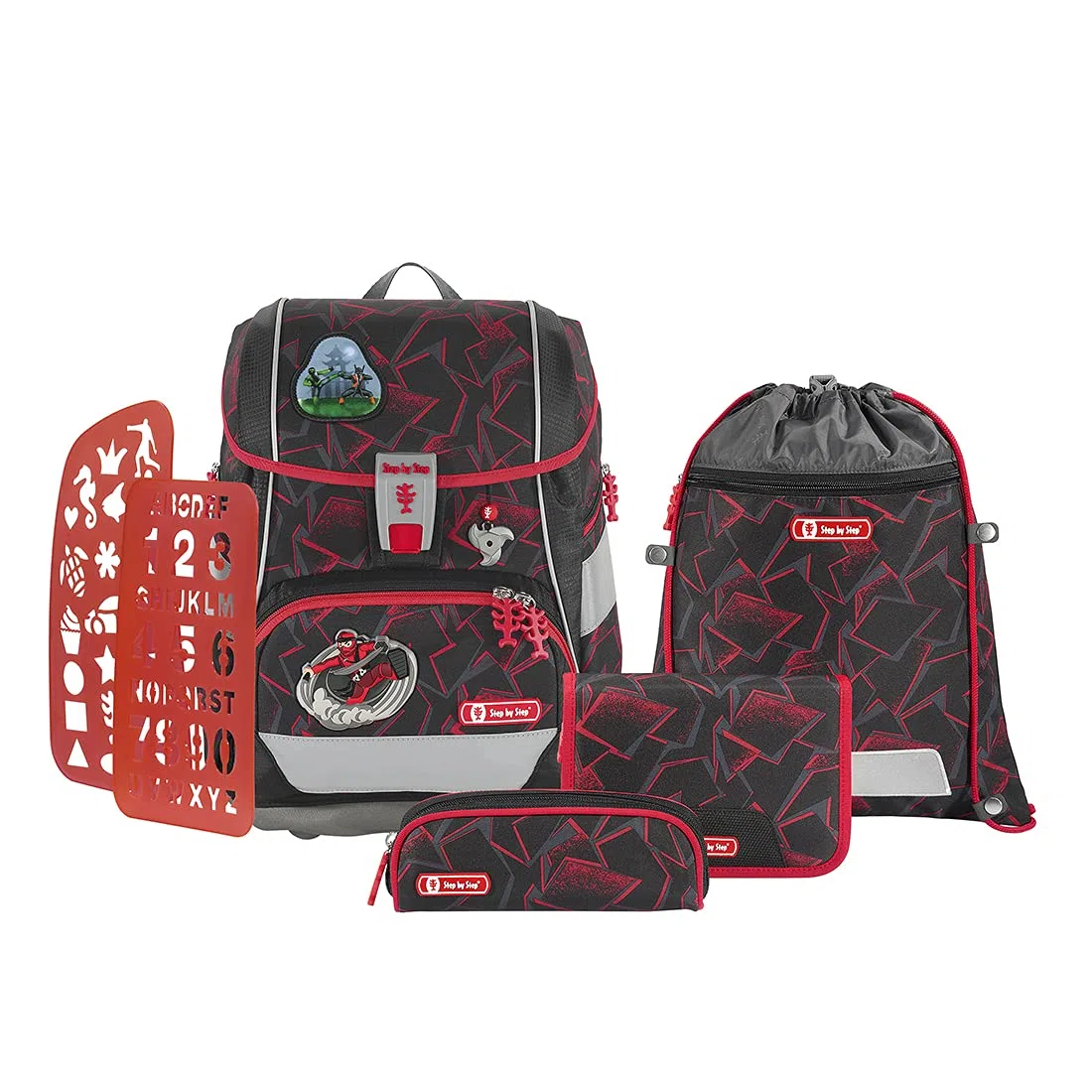 Step by Step 2in1 Plus Schulranzen-Set 6-teilig Ninja Yuma
