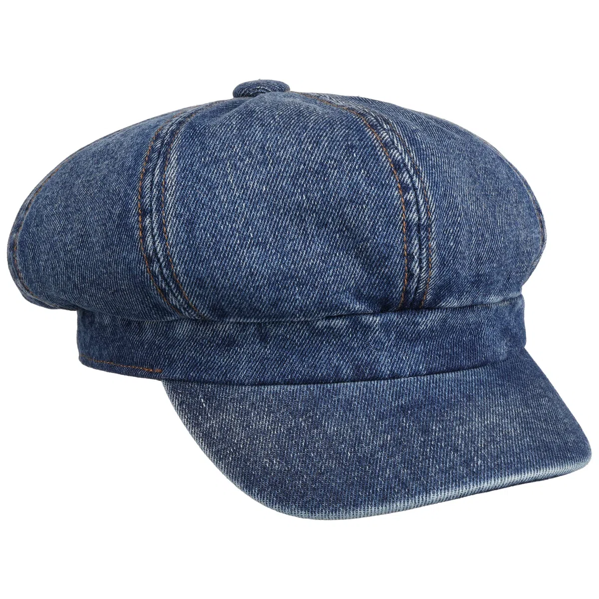 Lipodo Classic Denim Ballonmütze einfarbig Damen Frühling Sommer