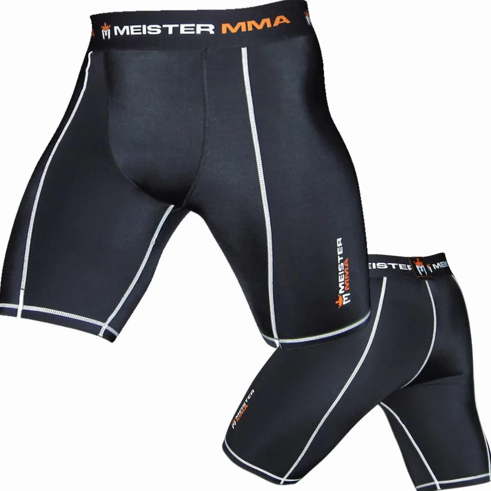 Meister MMA Kompressions-Kampfshorts mit Tiefschutz-Tasche