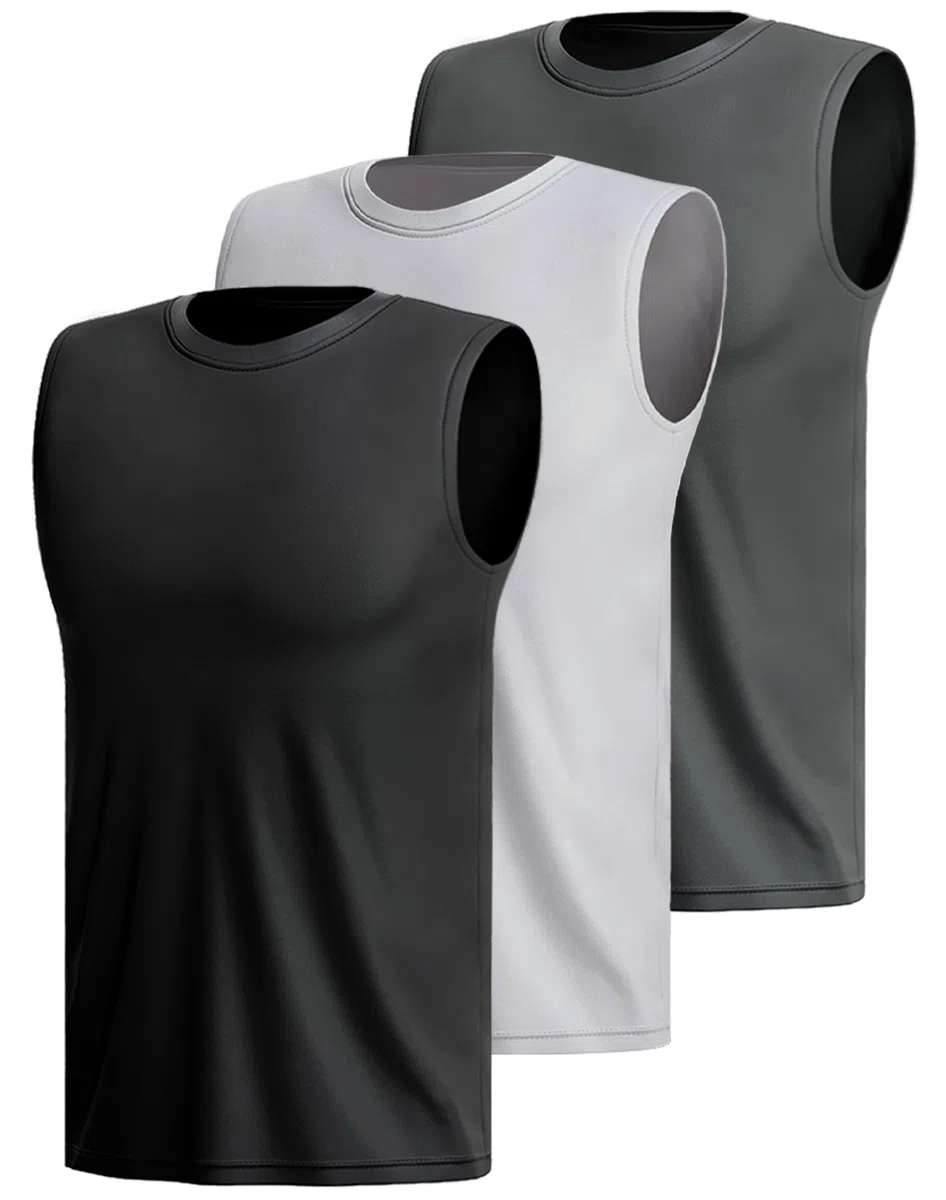 3 Or 5er Pack Sport Tank Top Herren äRmellos Shirt Fitness Achselshirt Schnelltrocknend Muskelshirt Atmungsaktiv Laufshirt Tanktop Gym Funktionsshirt Sleeveless Sportshirt Westen Multipack