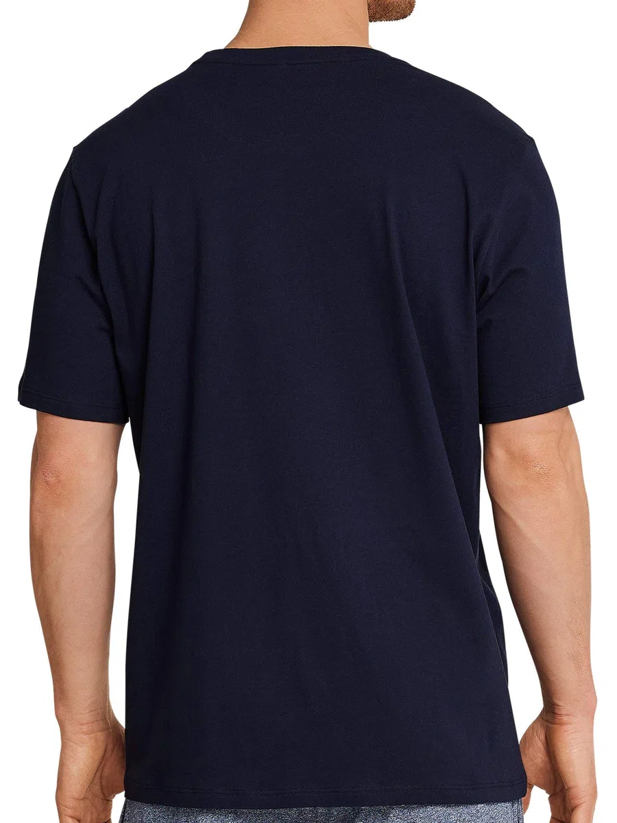 Schiesser Herren Schlafanzugoberteil T-Shirt Rundhals - 163832
