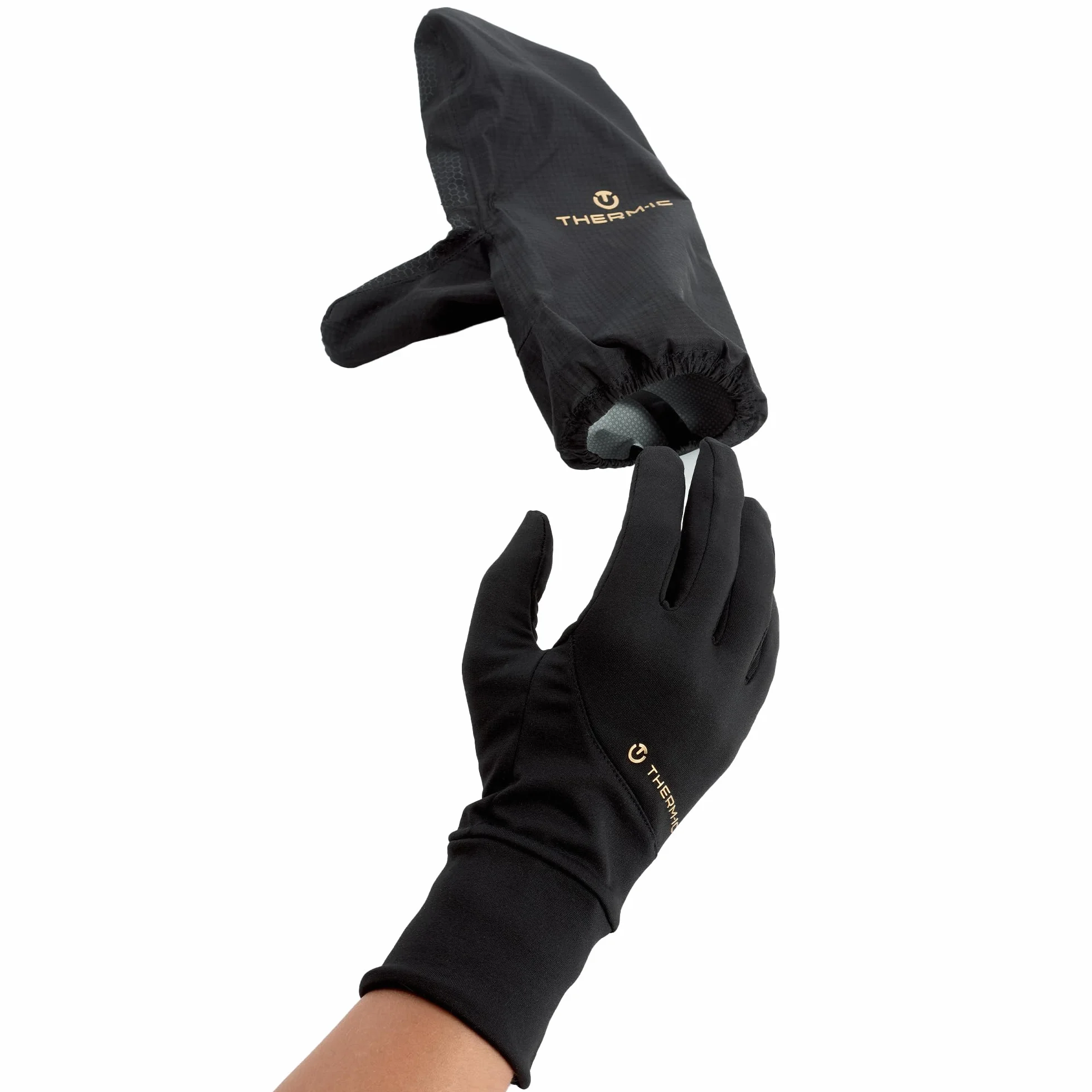 therm-ic Weather Shield Covers Überhandschuhe, Black