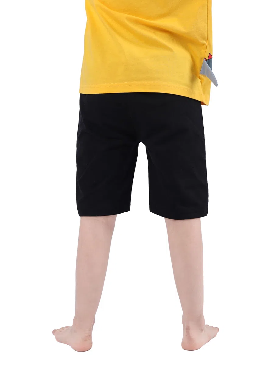 NATUST Jungen Sommer Shorts Kinder Baumwolle Hose Kurze Jogginghose, 3er-Pack