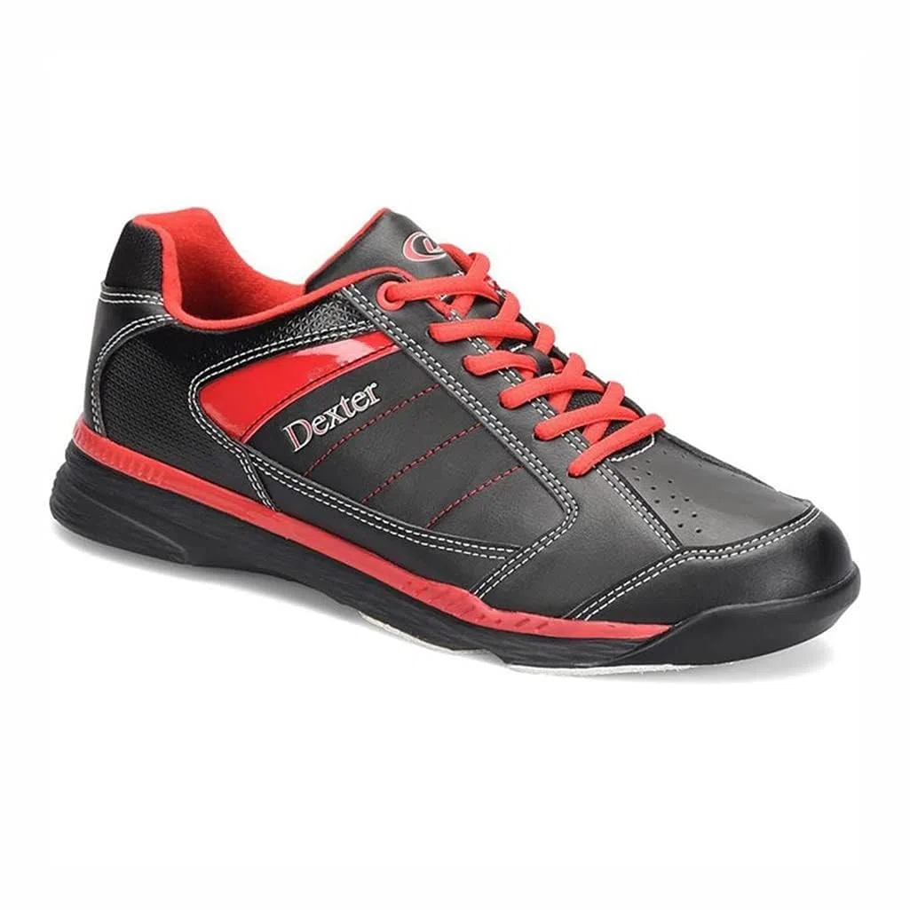 DEXTER Herren, Größe 42 Ricky IV Bowlingschuhe-Schwarz/Rot 8.5 M US