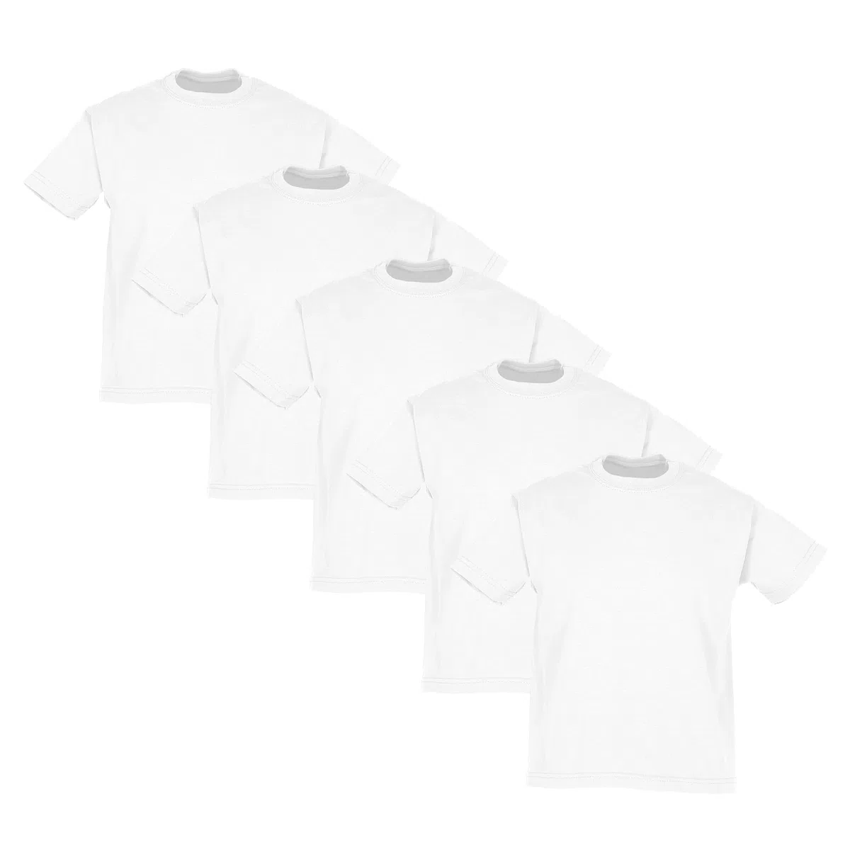 Fruit of the Loom 5er-Pack Valueweight Kinder T-Shirt+WebTextilien24Beutel
