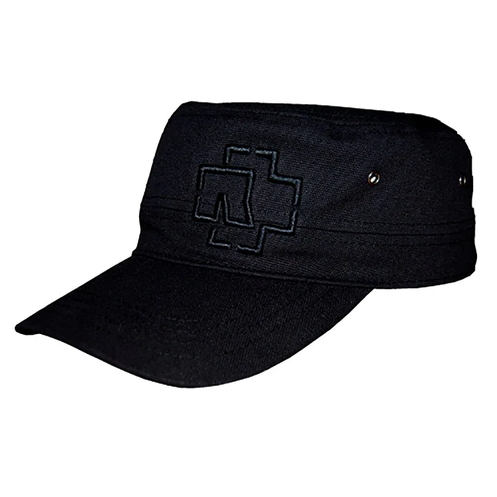 Rammstein Army Cap Schwarz, Offizielles Band Merchandise, 100% Baumwolle